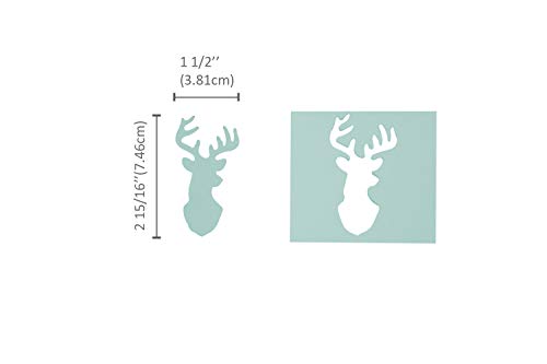 Bira 3 инчен Elk Главата Лост Акција Занает Удар, Божиќ Удар за Труд Изработка Scrapbooking Картички Уметности