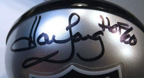 Howie Долго Потпишан Autographed Мини Шлем Оукланд ЛА индијана џонс: крадците HOF 00 JSA ГРБ - Autographed МАК Мини Шлемови