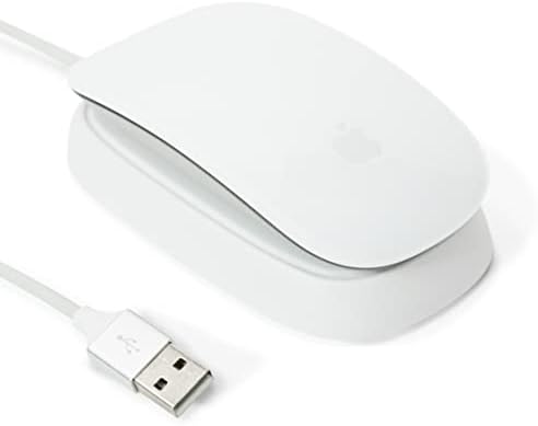 Ascrono - Станица за Полнење за Apple Магијата Маус 2 - Темно Сиво - Совршена Магија Глувчето 2 Додатоци | Употребливи Како Полнење Клупа, Стојат & Полнач | Вклучува 5ft (1.5 м) USB-?