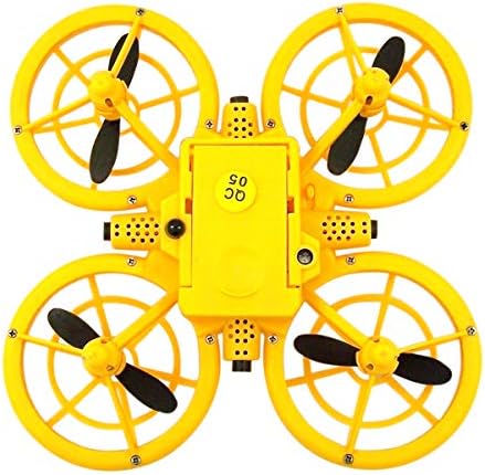 Летало за Деца, Жолта SmartDrone Далечински Контролирани РК Летање Quadcopter Играчка, 4 3/4 Инчи