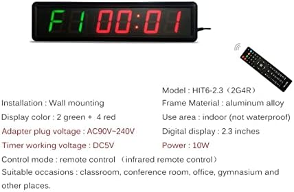 ЗОШТО-YUE Голем Ѕид Дигитални Ѕиден Часовник LED Интервал Тајмер Алтернативна Одбројување на Бокс Времето за Обука на војници и Останатото