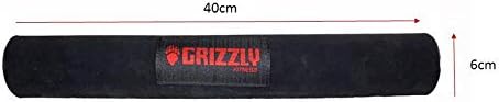 Grizzly Фитнес 15 Премиум Бар Подлога за Дигање (One Size), Црна