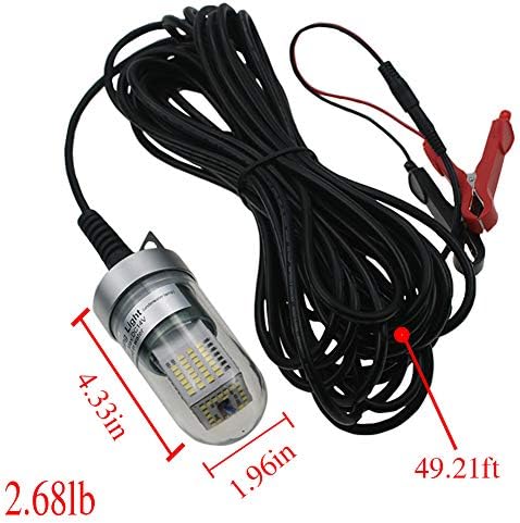 USB Полнење 12V Батерија Клип Универзална Мамка Риба светилка Риболов Светла Областа Осветлување Преносни 700 lumens
