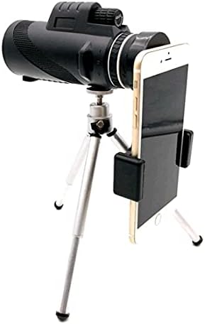 40x60 Monocular Телескоп Висока Моќност Оптички Зум Monoculars со паметен Телефон Адаптер и Tripod Двоен Фокус Еден Binoculares за