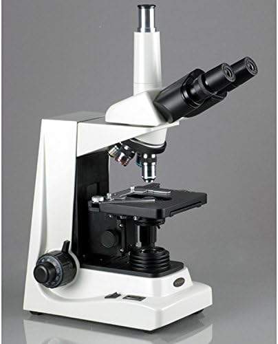 AmScope T600A-ДСП-10M Дигитален Професионален Фаза-Контраст Соединение Trinocular Микроскоп, WF10x и WF16x Eyepieces, 40X-1600X Зголемување,