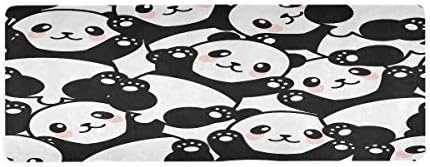 Baofu Цртан филм Панда Не се Лизга Јога Мат Вежбање Фитнес Еко Пријателски Топла Мат Долго TPE Количка за Природни нетоксични Пилатес