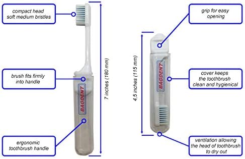 Патување Четка и Паста за заби Празни Контејнери - 11 КОМПЈУТЕРИ / SET: 3x Количка за четки за заби, 6x Празни Refillable Цевки (0.12