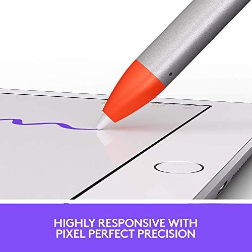 Logitech iPad Тастатура Случај (Графит) & Креда Дигиталниот Молив (Портокал)