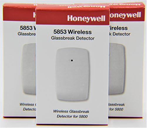 3 Пакет на Honeywell 5853 Безжична Glassbreak Детектор W/Монтажа Лента