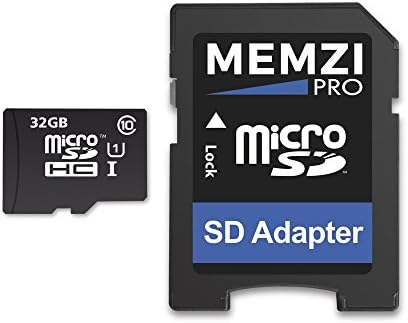 MEMZI ПРО 32GB 90MB/s Класа 10 Микро SDHC Мемориска Картичка со SD Адаптер за LG Q7a, Q6a, Q6 Премиер, П Перо a, Q Перо+, K11+, Перо