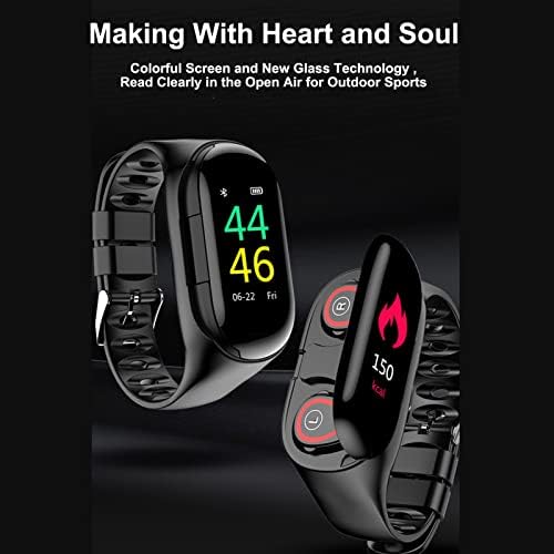 2 во 1 Smart Watch TWS Безжична Earbuds Bluetooth 5.0 Слушалки отчукувањата на Срцето Крвен Притисок Кислород Фитнес Тракер Earbuds