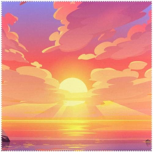 Поставете Плоча мат Изгрејсонце Зајдисонце Океанот Големина: 12121/12124 inchs Кујна Материјали и Кујна Потреби
