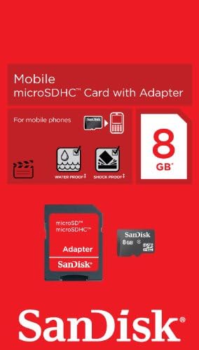 8GB Sandisk MicroSDHC Мемориска Картичка со SD Адаптер