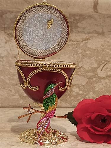 Пјер Lorren Накит Birdlovers Подарок за Мајка ми ЕДЕН Ден на Еден Вид Украс Faberge Јајце со Музика за Жените Птица Накит Кутија