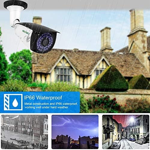 5MP РОЕ IP Камера, SV3C 5 Мегапиксели ONVIF Conformant Безбедносна Камера Отворено со Моќ Над Ethernet, 2-Начин Аудио, Човечкото