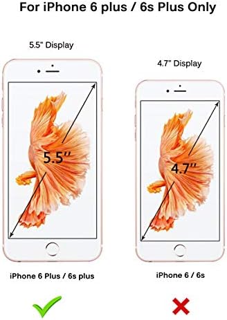 Hocase iPhone 6s Плус Случај, iPhone 6 Плус Случај, Shockproof Тешки Тешко Пластични+Силиконска Гума Браник Хибрид Заштитни Случај