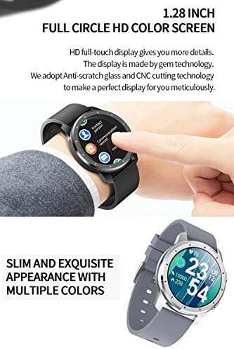 Smart Watch Направи/Одговорите на Повик,Фитнес Тракер со отчукувањата на Срцето IP68 Водоотпорен Музика Smartwatch Крвен Притисок