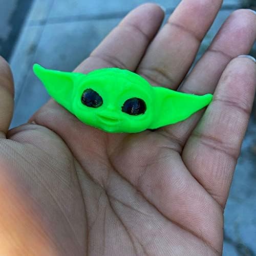 MITAOSLIM Бебе Yoda Паста за заби Капа Фармацевт 3D Испечатени Вкупно Белење/Pro-Здравје Гел за Заштита на Topper Grogu 3D Модел Цртан филм Капак (GREEN01)