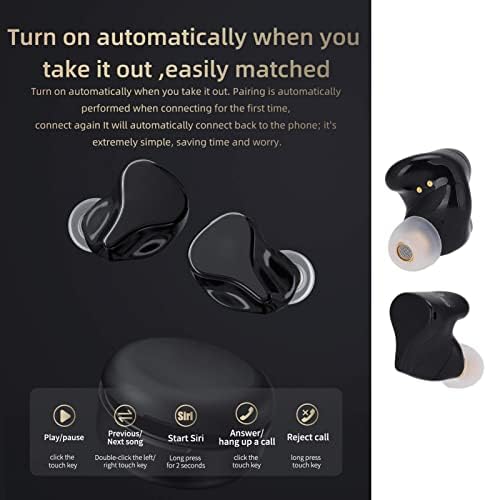 ASHATA KZ-Z1 Про Bluetooth Слушалки Вистински Безжична Earbuds,IPX6 Водоотпорен Bluetooth 5.2 Слушалки,Binaural Музика Слушалки,за