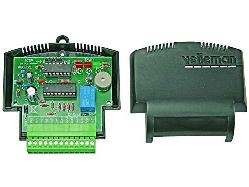 Velleman VM142 Мини ПИК-PLC Апликација Модул, 1 Одделение до 12 Одделение, 0.98 Висина, 2.75 Широк, 3.15 Должина, 12 VDC, 100 mA