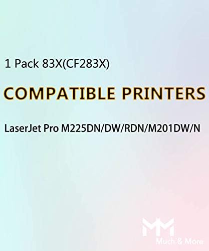 ММ МНОГУ и ПОВЕЌЕ Компатибилен Тонер Кертриџ Замена за HP CF283X 283X 83X да се користи со M225DN M225DW M225RDN M201DW M201DN Принтери