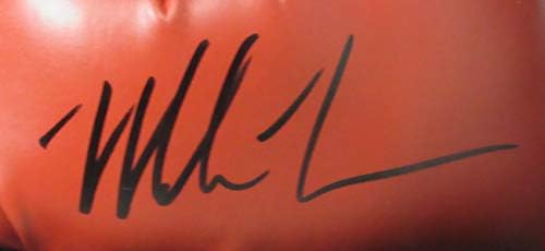 Мајк Тајсон Железо Мајк Шампион Потпишаа/Autographed Боксерска Ракавица Врамени JSA 154885