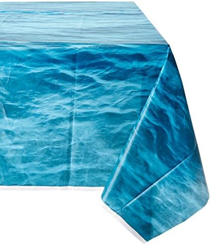 Уникатен садови Океански Бранови Пластични Tablecover-108 x 54 | 1 Компјутер, 54 x 108