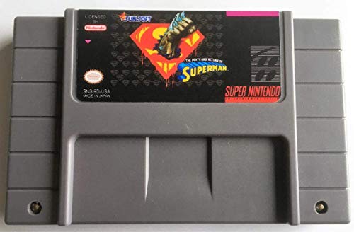 Смртта и Враќањето на Супермен (Super Nintendo, SNES) - Репродукција на Видео Игра Кертриџ