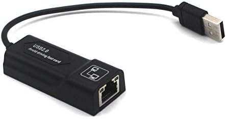 Disscool USB 2.0 Ethernet Адаптер,Брзо 10/100 Жичана LAN Мрежа Адаптер Компатибилен со Chromebook, Windows, Linux,Префрлете се Игра