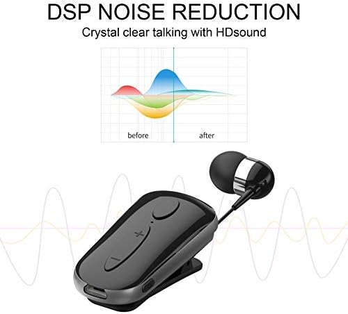 Bluetooth Слушалки Безжична Слушалка со Микрофон за мобилни Телефони/iPhone/Samsung/Lg, HandsFree Повикување на Бучава Поништување,