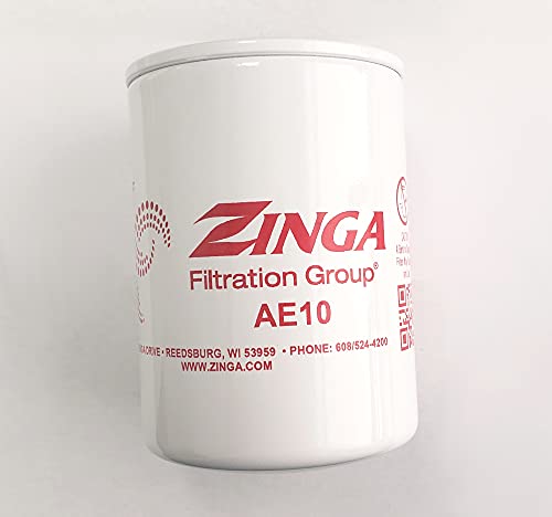 ЗА AE-10 (2 Парчиња) - Zinga Спин на Филтер 10 Micron 1 - 12 Теми 3.8 Дијаметар 5.8 Високо - (2 Парчиња)
