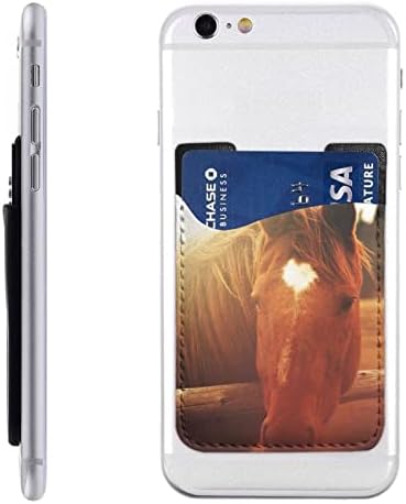 Мобилен Телефон Паричник, Horse3 за Држачот за Назад на Телефонот Лепило се Држи На Кредитна Картичка Носителот Телефон Паричникот