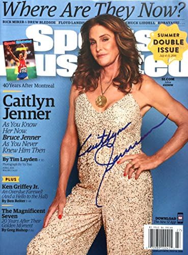 Caitlyn Jenner САД олимписките ИГРИ Kardashian autographed Спортски Илустрирано списание 7/4-11/16