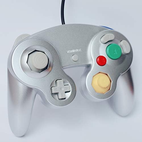 Auzmi Gamecube Контролер Компатибилен со Nintendo Wii GC Класичниот Жичен Контролер NGC Gamepad со Вибрации за Gamecube Конзола