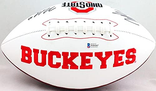 Џои Bosa/Ник Bosa Autographed Охајо, Држава Buckeyes Логото Фудбал - Beckett WBlk