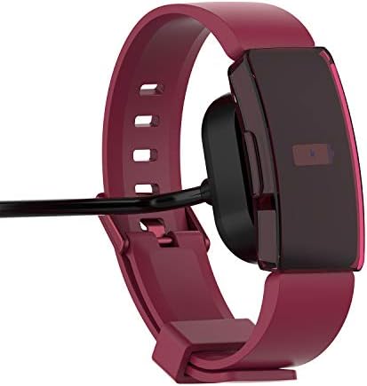 EEweca Екран Заштитник за Fitbit Инспирира или Инспирира HR TPU Целосна Околу Покрие Случај, 2-Pack, Јасно+Sangria
