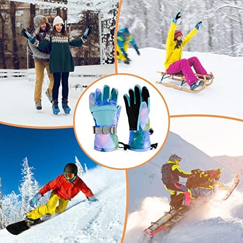 Скијачки Ракавици, Најтопол Водоотпорен и Дише Снег Ракавици за Ладно време, ќе ви Одговара на Двајцата Мажи & Жени,за Родител-Дете