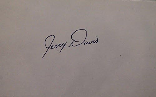Гери Дејвис Padres '83-85 Autographed 3x5 Потпишан Индекс на Картичка JSA 17D - MLB Намали Потписи