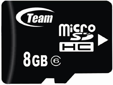 8GB Турбо Класа 6 MicroSDHC Мемориска Картичка. Висока Брзина за полнење За Motorola Droid EM330 Примами W766 Доаѓа со бесплатен