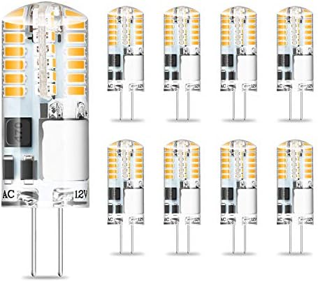 Г4 LED Сијалица Светлина 3W 12V AC/DC Топло Бела 2700K G4 Bi-pin на База Светилка 48x3014 SMD 20W 30W Халоген Светилки Замена за Пејзаж, Под Кабинет Осветлување, Не-dimmable, Пакување од 8 Yuiip