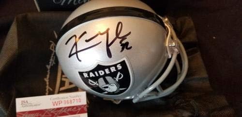 Khalil Мек индијана џонс: крадците Потпишан Autographed Автентични Фудбал Мини Шлем Jsa Грб - Autographed МАК Мини Шлемови