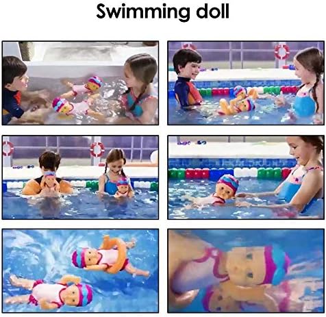 N/D Електрични Пливање Кукла Играчки, Бебе Детска Плажа Бања Играчки Вода Забава Базен за Водоотпорен Електрични Кукла Најдобрите
