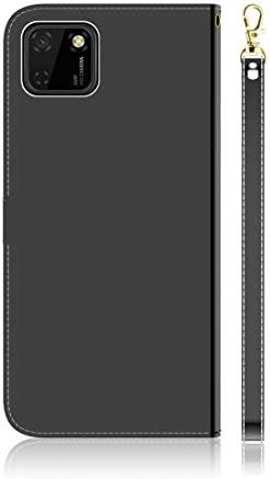 Мобилен Телефон Случај Одлично за Huawei Y5p Lmitated Огледало Површина Хоризонтална Флип Кожа Случај со Носителот & Картичка Слотови