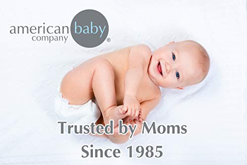 Американската Бебе Компанија Памук Percale Опремени Креветчето Лист и Здолниште, Морнарица цик-цак, за Момчиња
