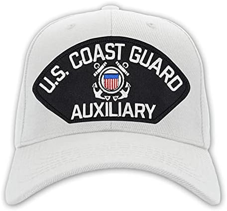 PATCHTOWN НИ Coast Guard Помошни Шапка/Ballcap Прилагодливи Една Големина Одговара на Повеќето (Повеќе Бои & Стилови)
